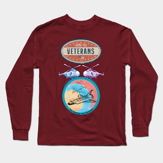 Thank you Veterans Long Sleeve T-Shirt by Persius Vagg